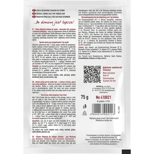 Pekla rahlo zeliščna za šunko, 75 g - 2