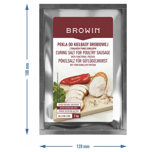 Peklosól - Pekla za perutninsko klobaso, s funkcionalno beljakovino, 60 g - 4