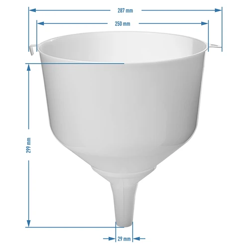 Plastični lijak fi25 za balone, visok rob - 4