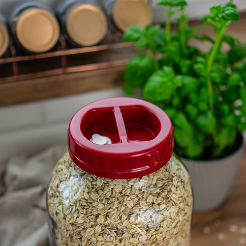 Plastični pokrovček fi 100 twist-off z odprtino in zamaškom - 8