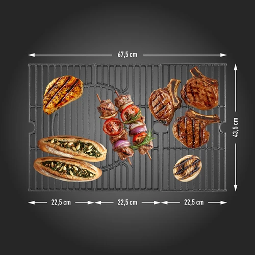 Plinski žar dragON BBQ201, 18,8 kW, srebrn - 9