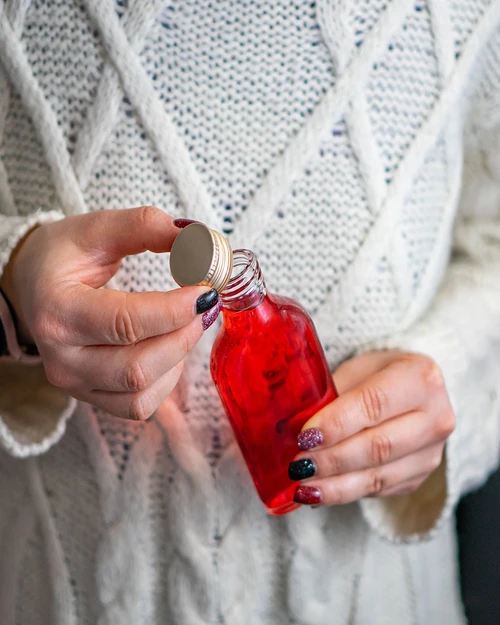 Ploska steklenica za likerje 100 ml + pokrovček, 8 kos - 4