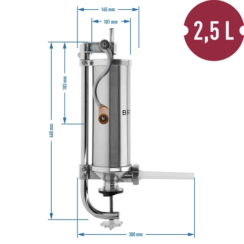 Pokončna polnilka za klobase 2,5 kg - 10