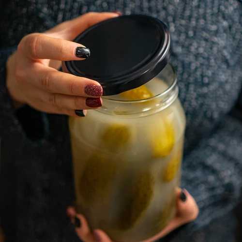 Pokrovček fi 100 črn - 10 kos. - 9