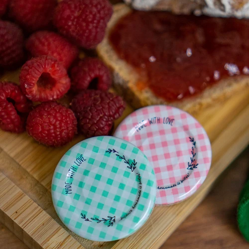 Pokrovček fi 43 karirast - 10 kos. - 12