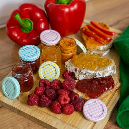 Pokrovček fi 43 karirast - 10 kos. - 11