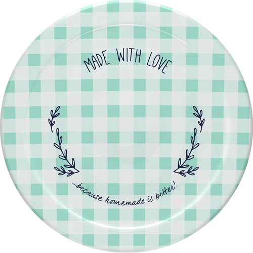 Pokrovček fi 43 karirast - 10 kos. - 2