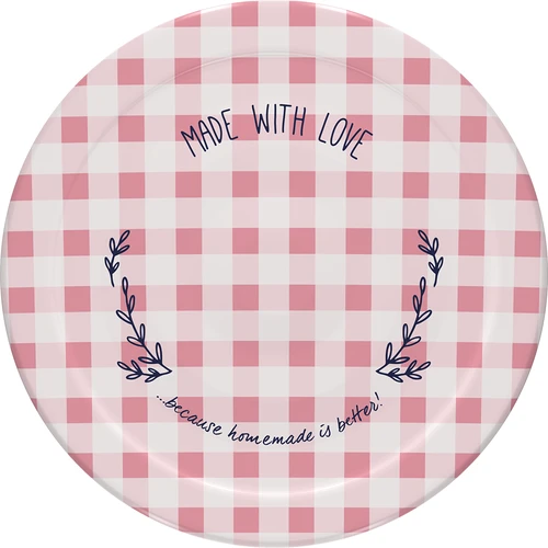 Pokrovček fi 43 karirast - 10 kos. - 4