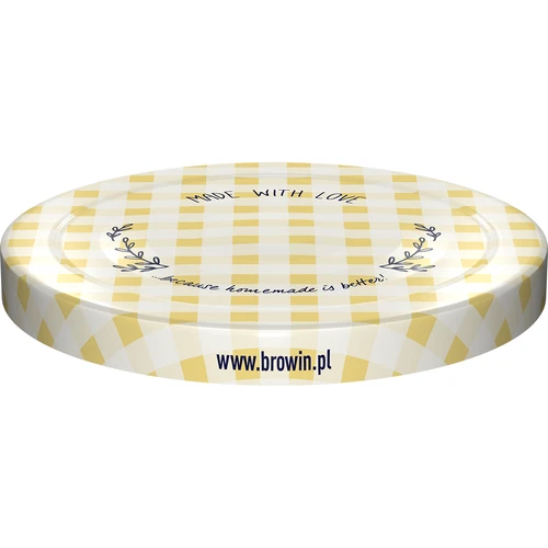 Pokrovček fi 43 karirast - 10 kos. - 7