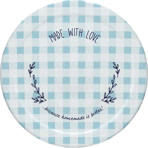 Pokrovček fi 43 karirast - 10 kos. - 8