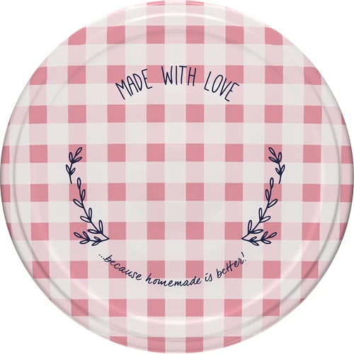 Pokrovček fi 53 karirast - 10 kos. - 4