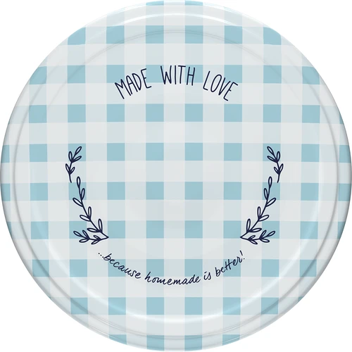 Pokrovček fi 53 karirast - 10 kos. - 8