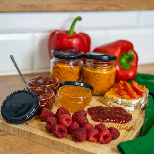 Pokrovček fi 66/4 črn - 10 kos - 9