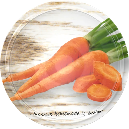 Pokrovček fi 66/4 - fotografije zelenjave - 10 kos. - 6