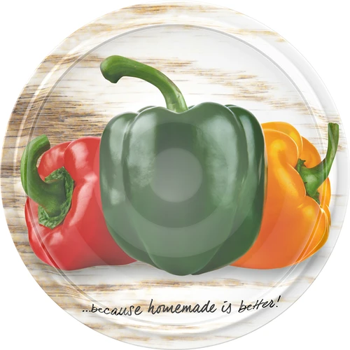 Pokrovček fi 66/4 - fotografije zelenjave - 10 kos. - 14