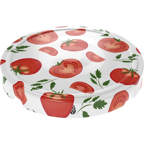 Pokrovček fi 66/4 s paradižniki - 10 kos. - 2