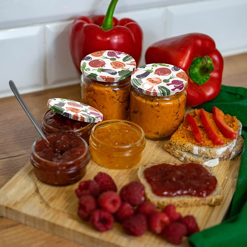 Pokrovček fi 66/4 zelenjavni obrazki - 10 kosov. - 5