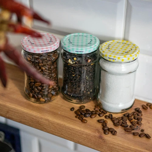 Pokrovček fi 66, karirast - 10 kos. - 14