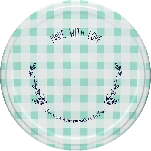 Pokrovček fi 66, karirast - 10 kos. - 2