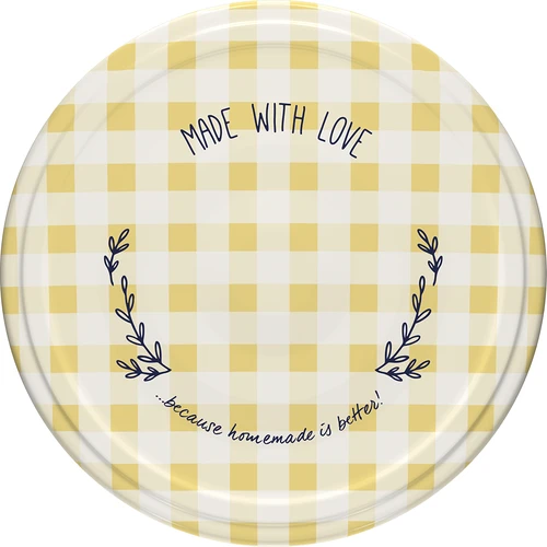 Pokrovček fi 66, karirast - 10 kos. - 6