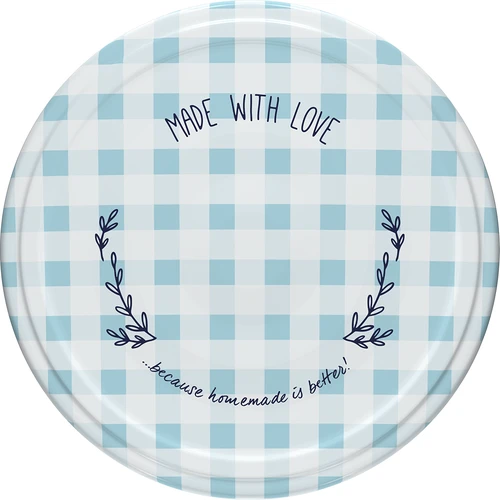 Pokrovček fi 66, karirast - 10 kos. - 8