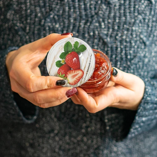 Pokrovček fi 66 s sadnim motivom - 10 kos. - 5