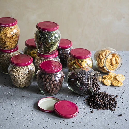 Pokrovček fi 82/6 bordo - 10 kosov. - 7