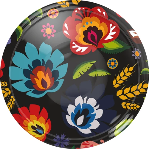 Pokrovček fi 82/6 Folk črn - 10 kos.