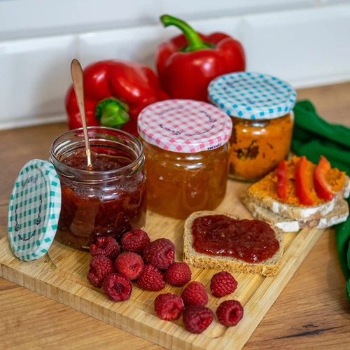 Pokrovček fi 82/6, karirast - 10 kos. - 12