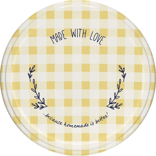 Pokrovček fi 82/6, karirast - 10 kos. - 6