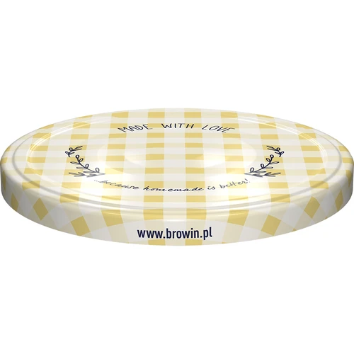 Pokrovček fi 82/6, karirast - 10 kos. - 7