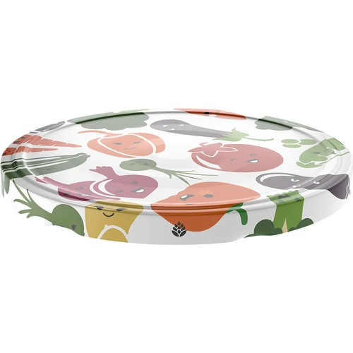 Pokrovček fi 82/6 – z zelenjavnimi motivi - 10 kosov. - 2