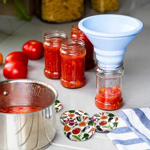 Pokrovček fi 82/6 – z zelenjavnimi motivi - 10 kosov. - 5