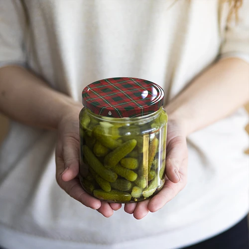 Pokrovček fi82/6, škotski karo mix, 10 kos. - 8