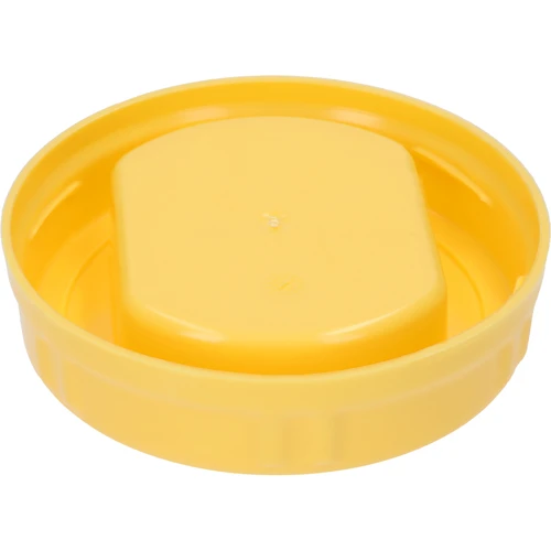 Plastični pokrovček TO fi 100 mm, rumen, z ročajem, za steklene kozarce - 2