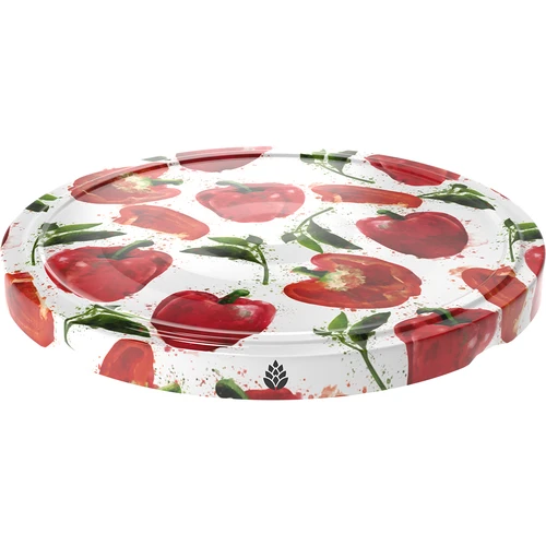 Pokrovčki fi 66/4 z risanimi paprikami - 10 kos. - 2