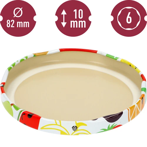 Pokrovčki fi 82/6 sadje - 10 kosov - 4