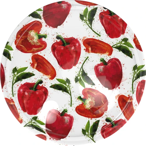 Pokrovčki fi 82/6 z risanimi motivi paprike – 10 kos.