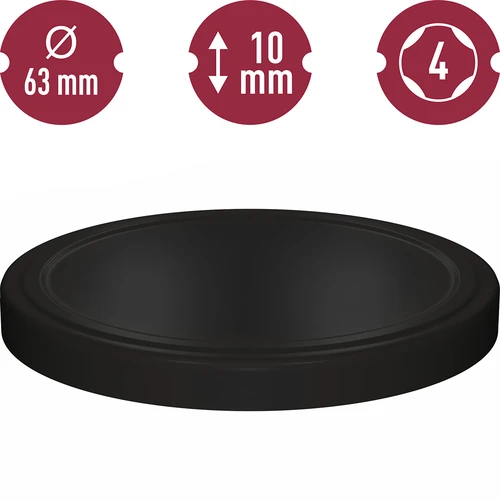 Pokrovčki TO za kozarce fi 63/4, črni, 10 kosov. - 3