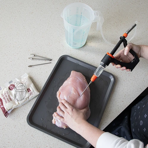 Polavtomatski injektor za mesnine s kompletom igel in cevko - 13