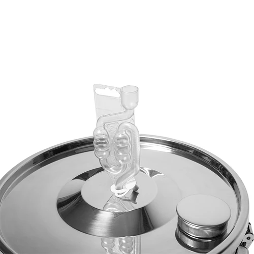 Posoda za fermentacijo in destilacijo - iz nerjavnega jekla, 18 l, 5 zapiralnih sponk - 9