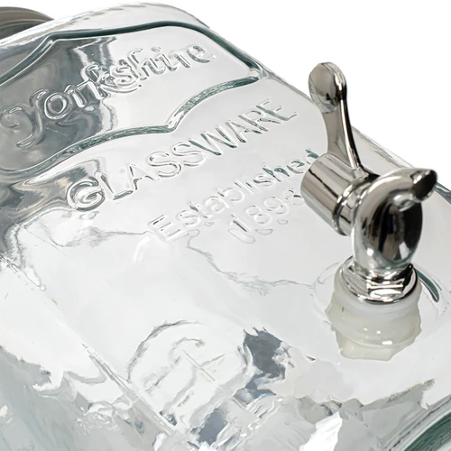 Posoda za limonado, s pipo - steklena, 4 L - 4