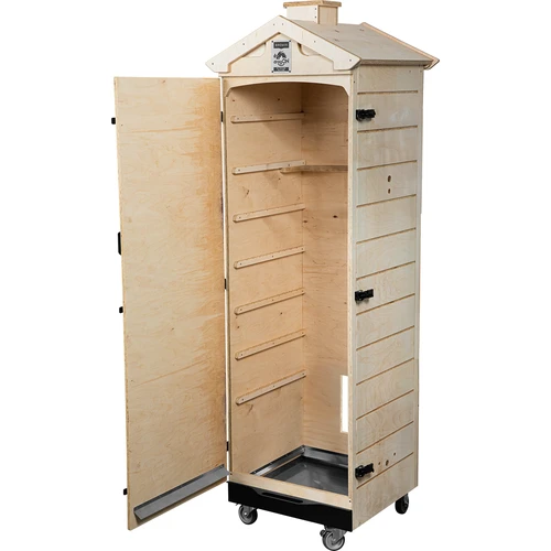 Prekajevalna komora iz atestirane vezane plošče, brezokvirna, 320L, s kolesi - 2