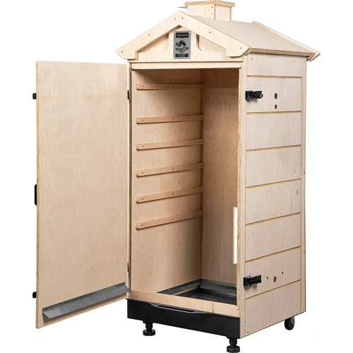 Prekajevalna komora iz certificirane vezane plošče, brezokvirna 200L, s kolesi - 2