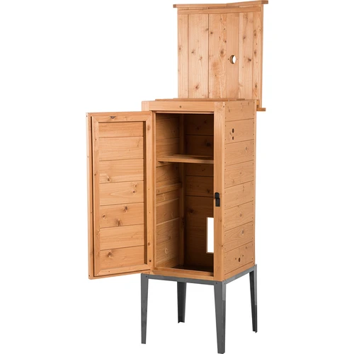 Prekajevalna komora iz macesna, 200L, s podstavkom iz nerjavnega jekla - 2