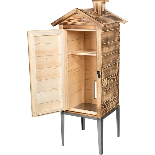 Prekajevalna komora na drva – iz smrekovega lesa, 200 L, s podstavkom iz nerjavnega jekla - 2