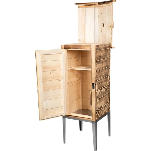 Prekajevalna komora na drva – iz smrekovega lesa, 200 L, s podstavkom iz nerjavnega jekla - 3