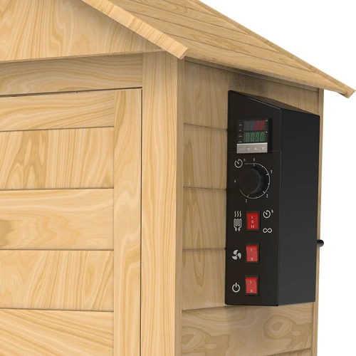 Prekajevalnica 200 L dragON Larch E21 - iz macesna, z električnim grelnim modulom in krmilnikom - 9