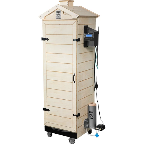 Prekajevalnica dragON PLYWOOD NATURE – brez okvirja, modularna, s krmilnikom Wi-Fi, 320 L - 2