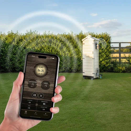 Prekajevalnica dragON PLYWOOD NATURE – brez okvirja, modularna, s krmilnikom Wi-Fi, 320 L - 12